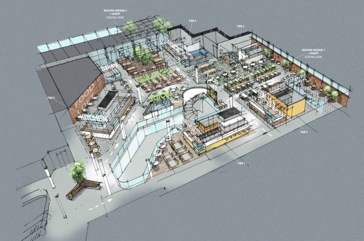 Well thought through spatial planning is key to a successful foodhall space.